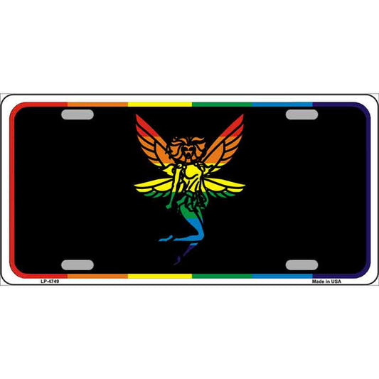 Fairy Rainbow Flag Gay Pride Metal Sign